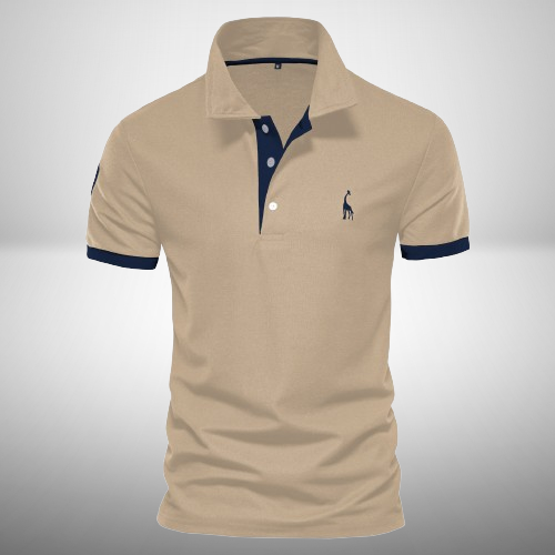 Cotton Blend Polo Shirt