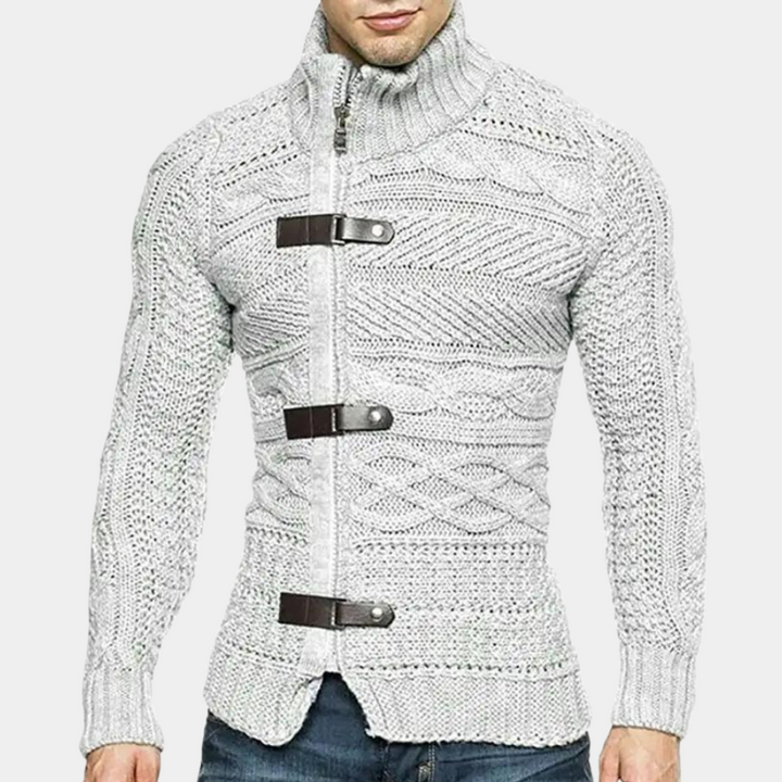 Andrew | Men's Elegant Zipper Cardigan Sweater