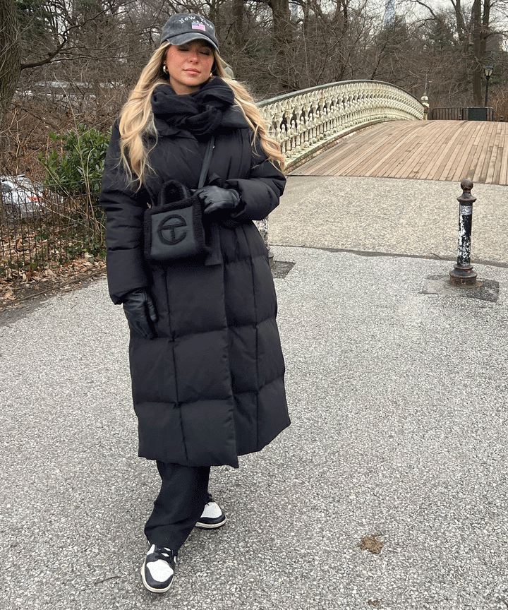 Olive | Oversize Black Parka for Winter