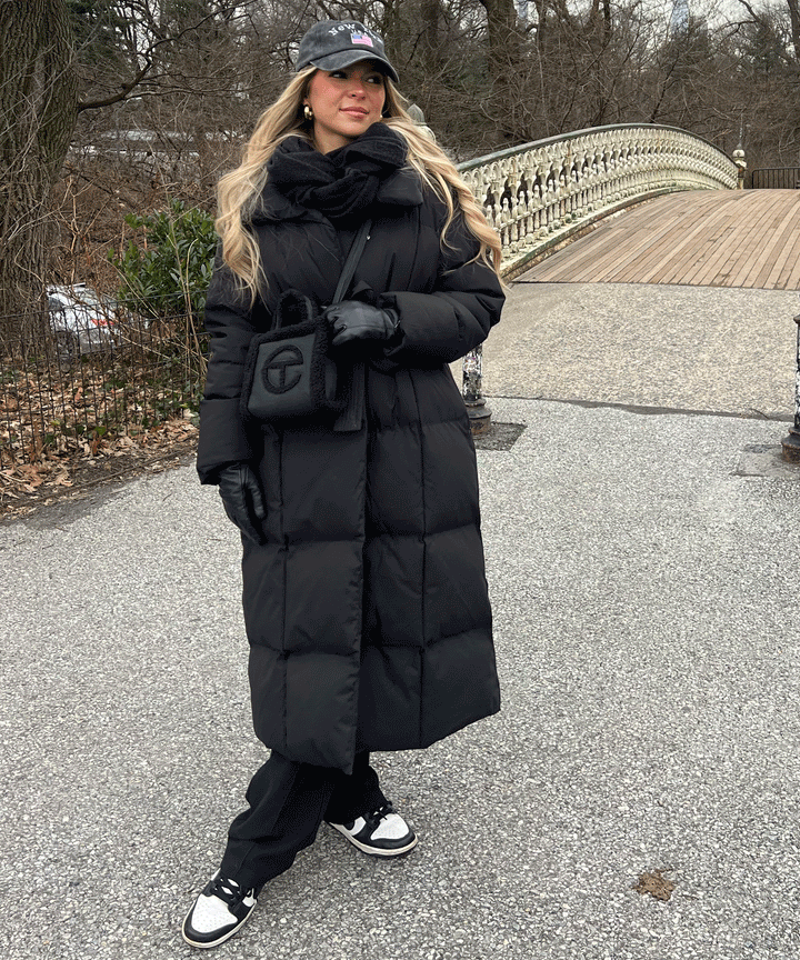 Olive | Oversize Black Parka for Winter