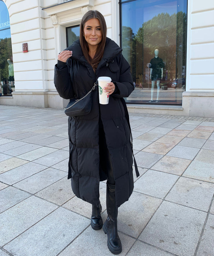Olive | Oversize Black Parka for Winter