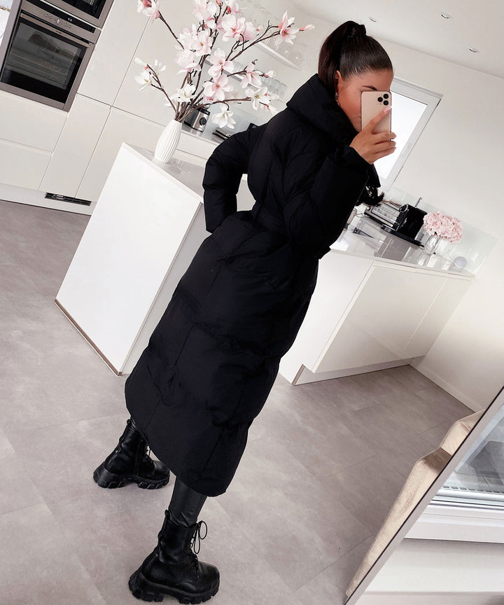 Olive | Oversize Black Parka for Winter