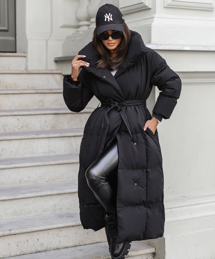 Olive | Oversize Black Parka for Winter