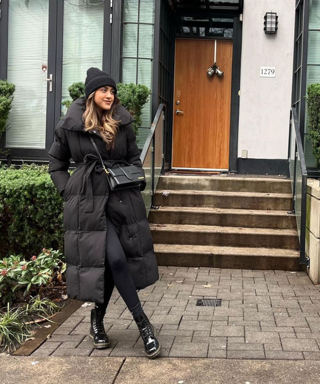 Olive | Oversize Black Parka for Winter