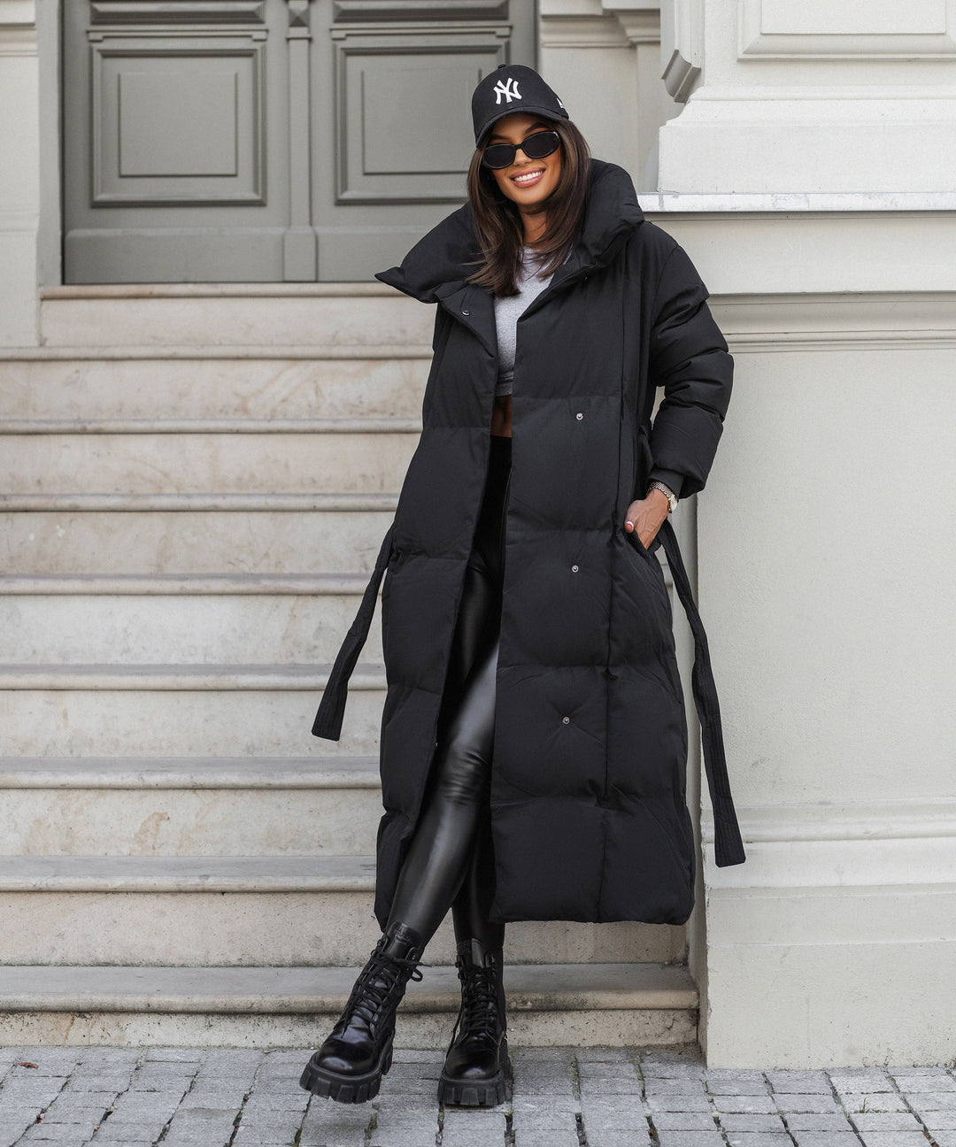 Olive | Oversize Black Parka for Winter
