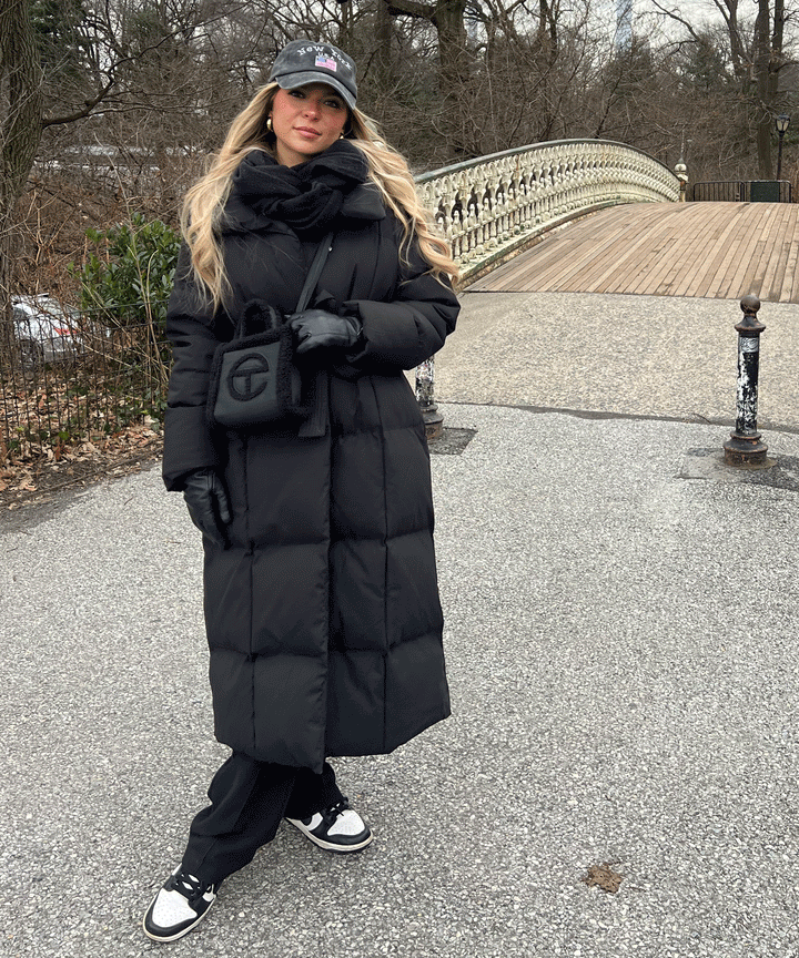 Olive | Oversize Black Parka for Winter