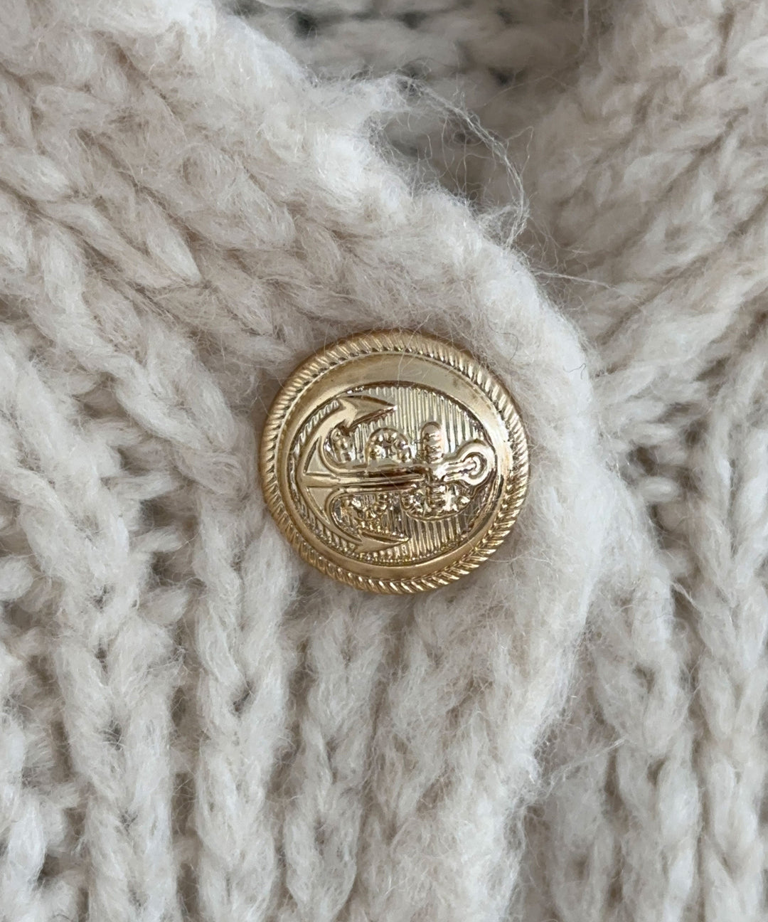 Clara | Beige Oversized Knit Cardigan for Women