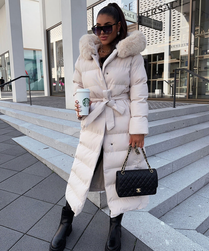 Grace | Beige Parka Jacket for Women