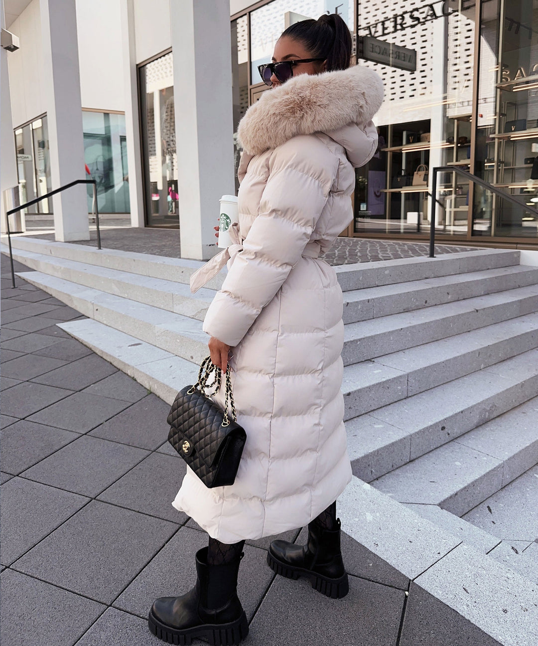 Grace | Beige Parka Jacket for Women