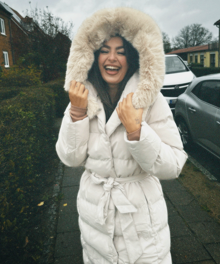 Grace | Beige Parka Jacket for Women