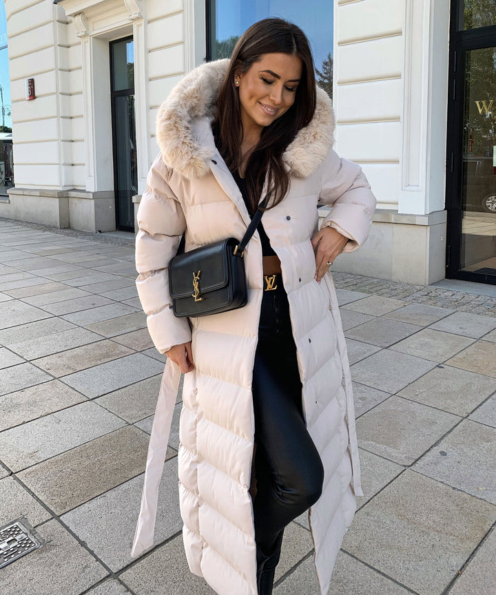 Grace | Beige Parka Jacket for Women