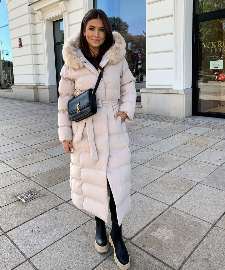 Grace | Beige Parka Jacket for Women