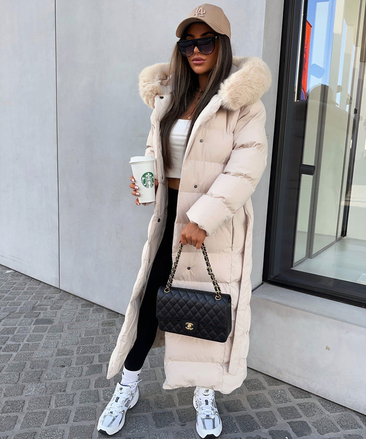 Grace | Beige Parka Jacket for Women