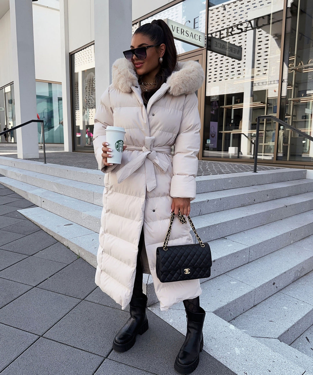 Grace | Beige Parka Jacket for Women
