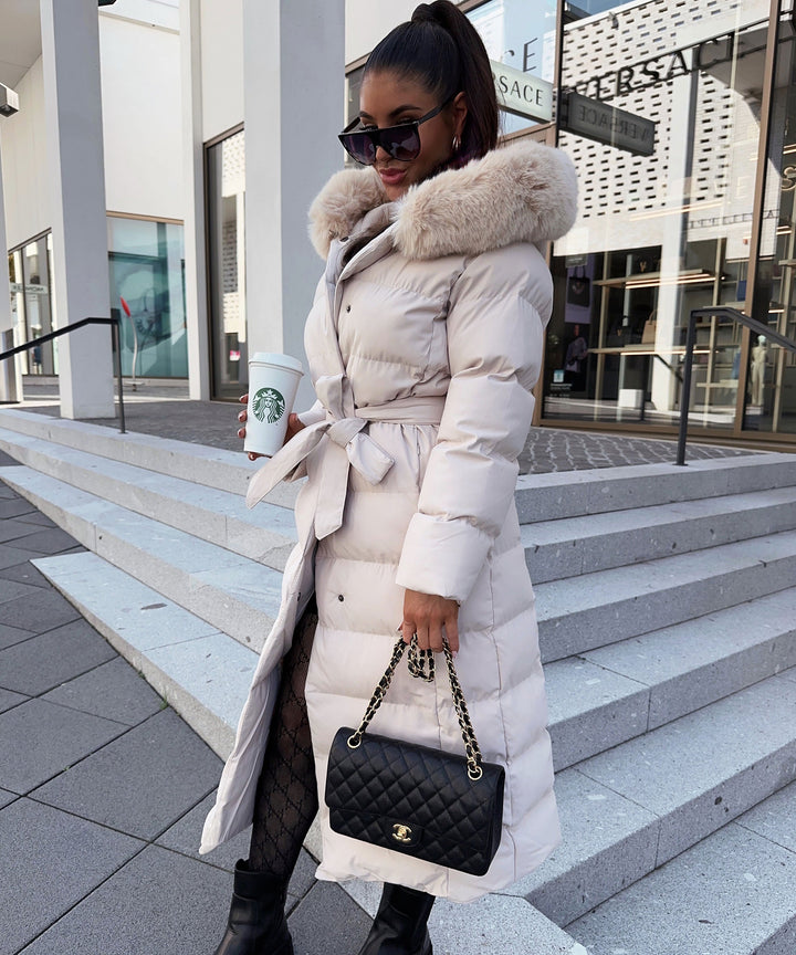 Grace | Beige Parka Jacket for Women