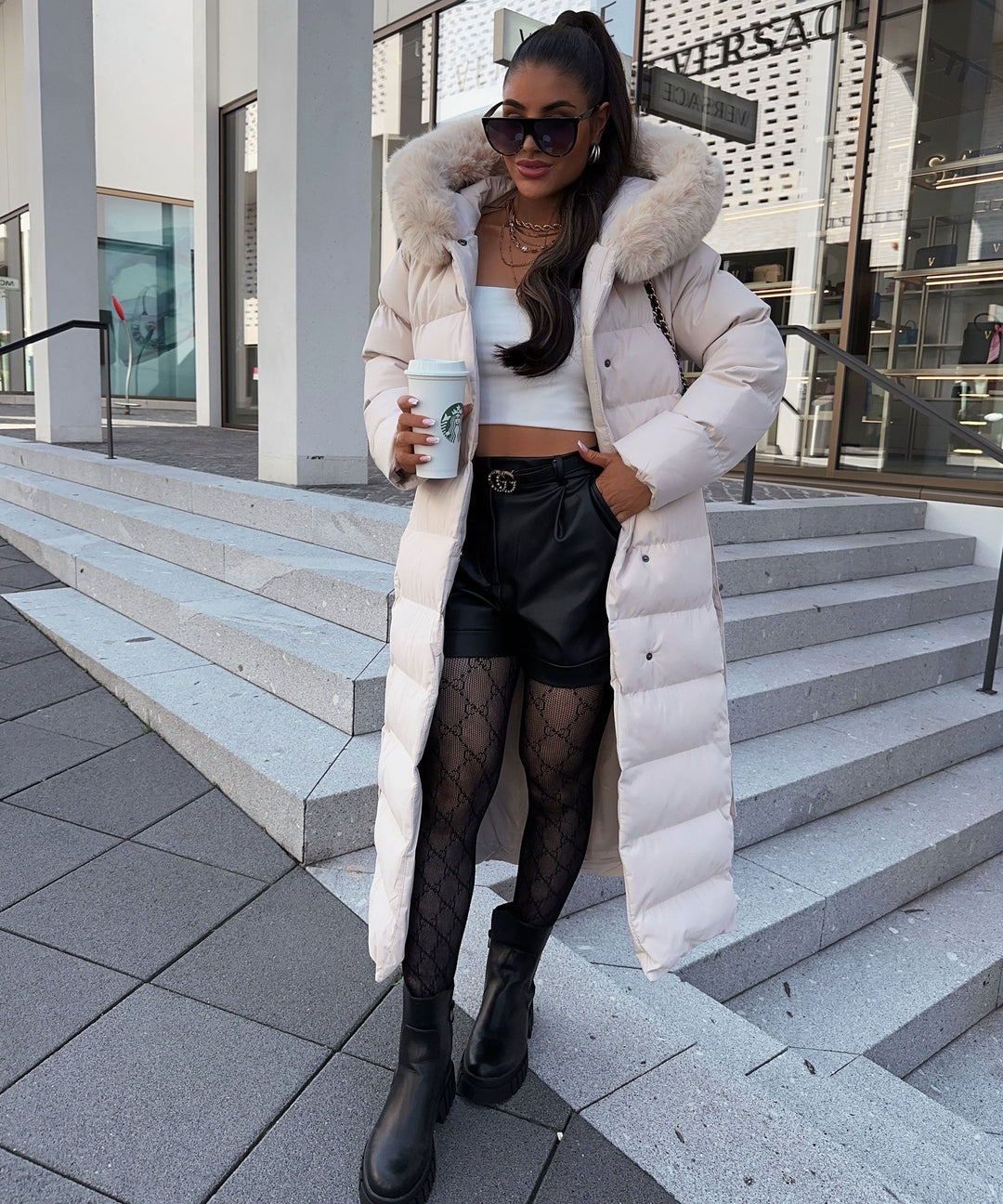 Grace | Beige Parka Jacket for Women