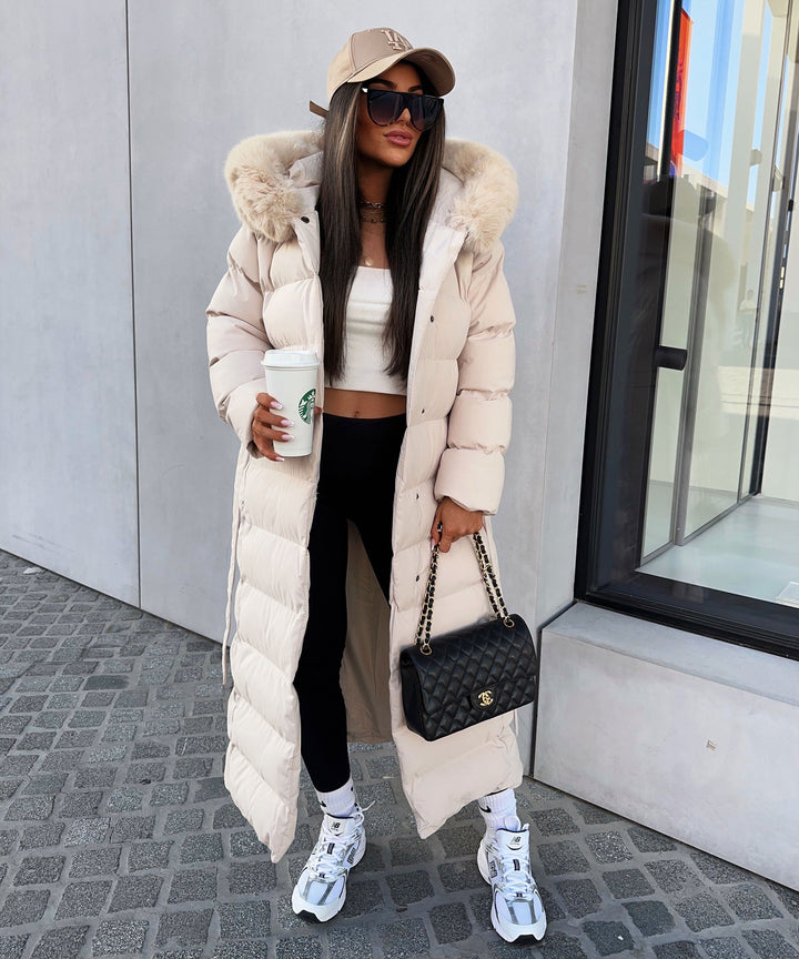 Grace | Beige Parka Jacket for Women