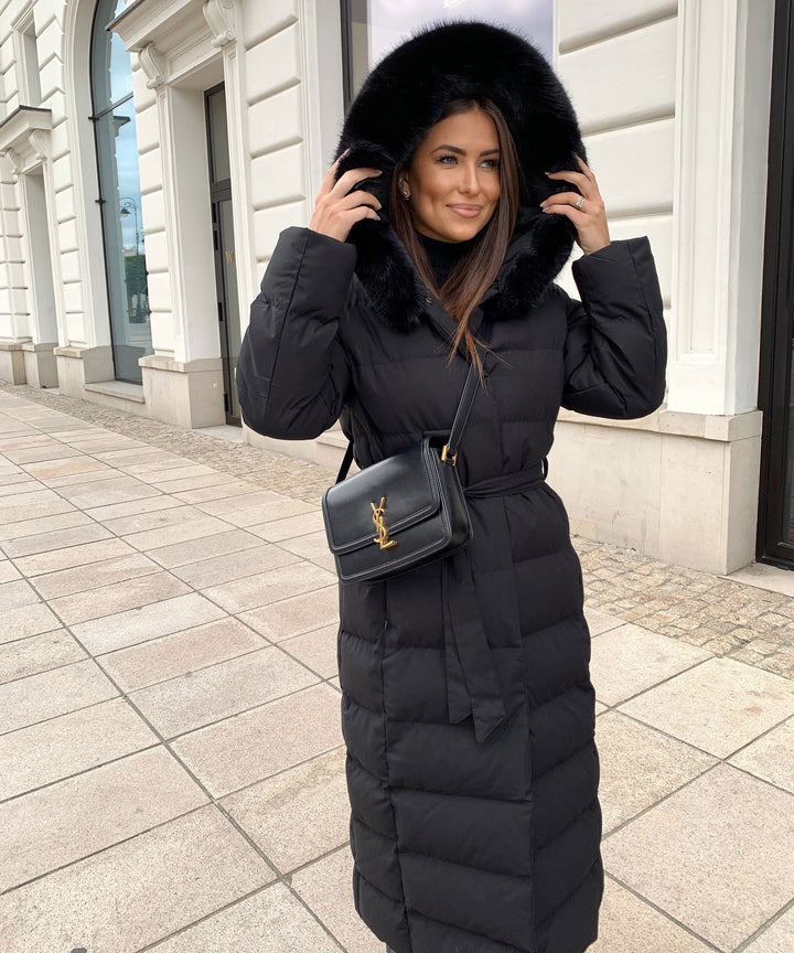 Clara | Black Winter Parka Jacket
