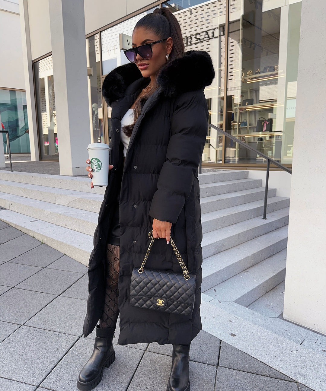 Clara | Black Winter Parka Jacket