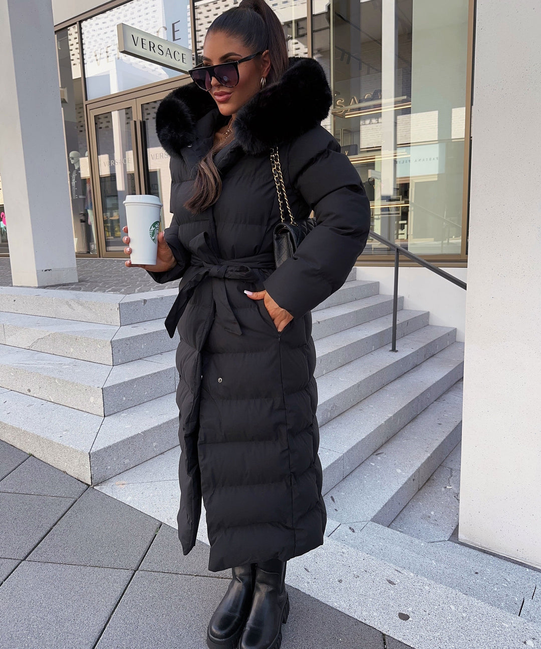 Clara | Black Winter Parka Jacket