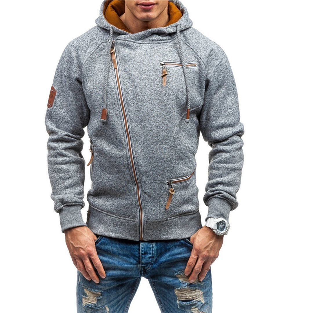 Edward | Men's Lightweight Fleece Hoodie with Zipper