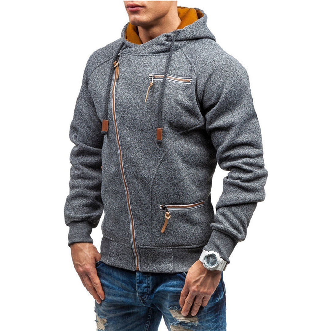 Edward | Men's Lightweight Fleece Hoodie with Zipper