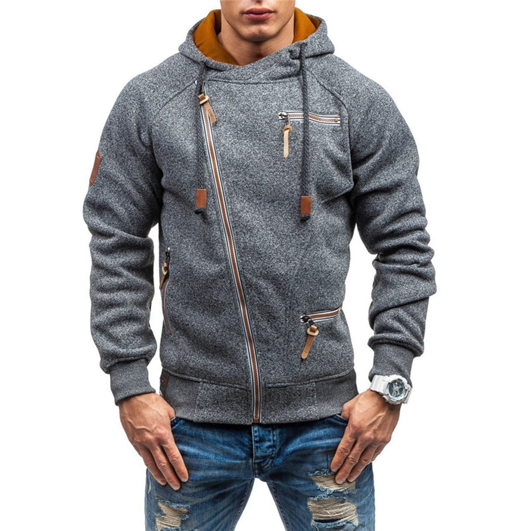 Edward | Men's Lightweight Fleece Hoodie with Zipper