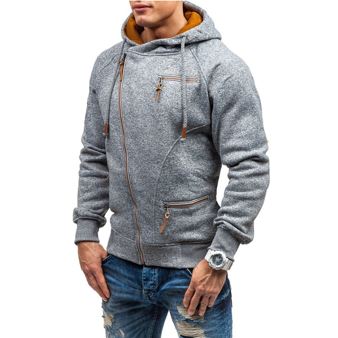 Edward | Men's Lightweight Fleece Hoodie with Zipper