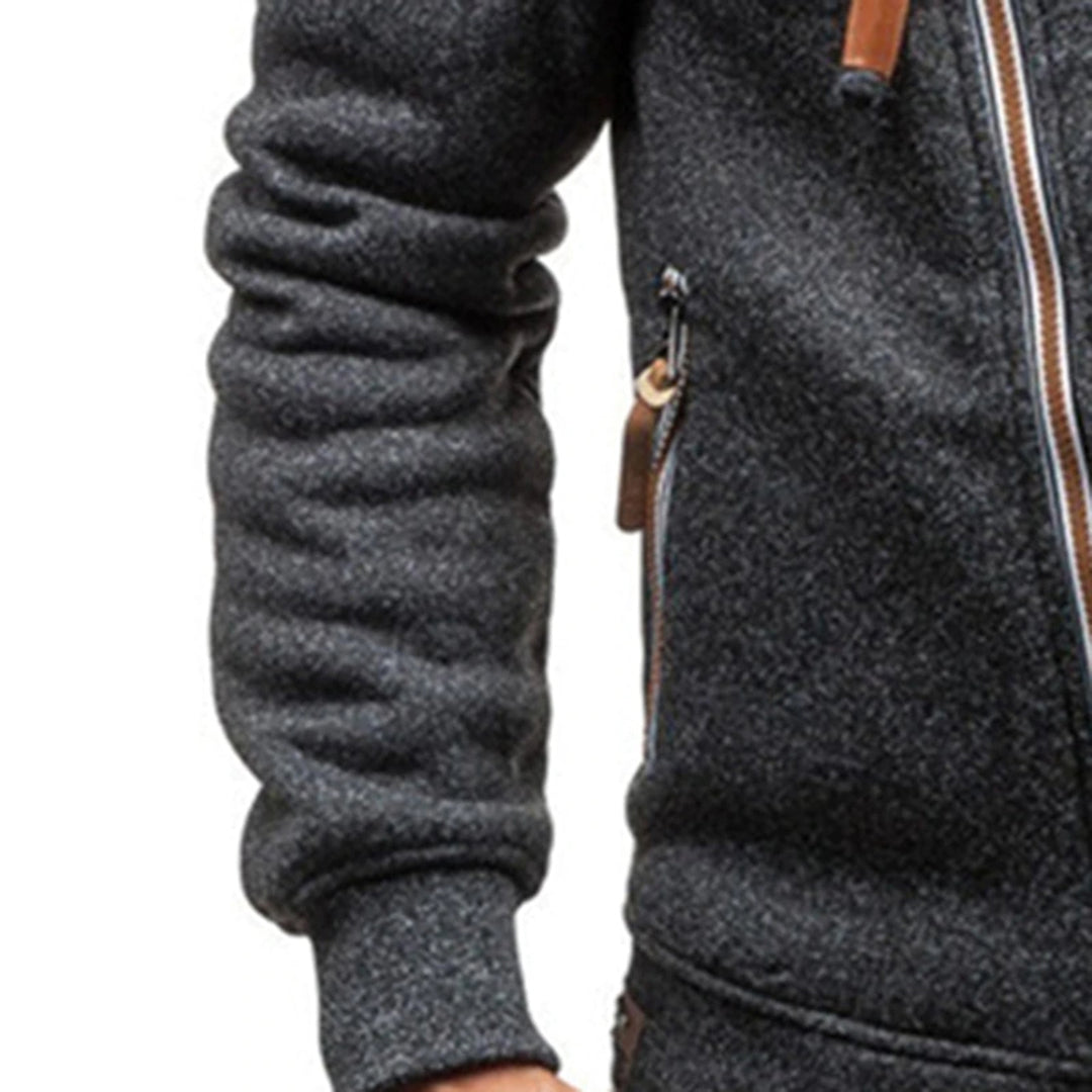 Edward | Men's Lightweight Fleece Hoodie with Zipper