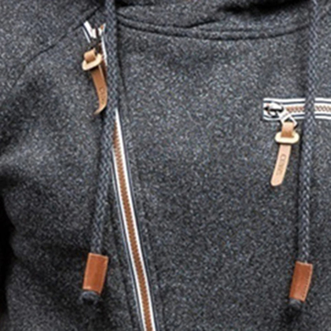 Edward | Men's Lightweight Fleece Hoodie with Zipper