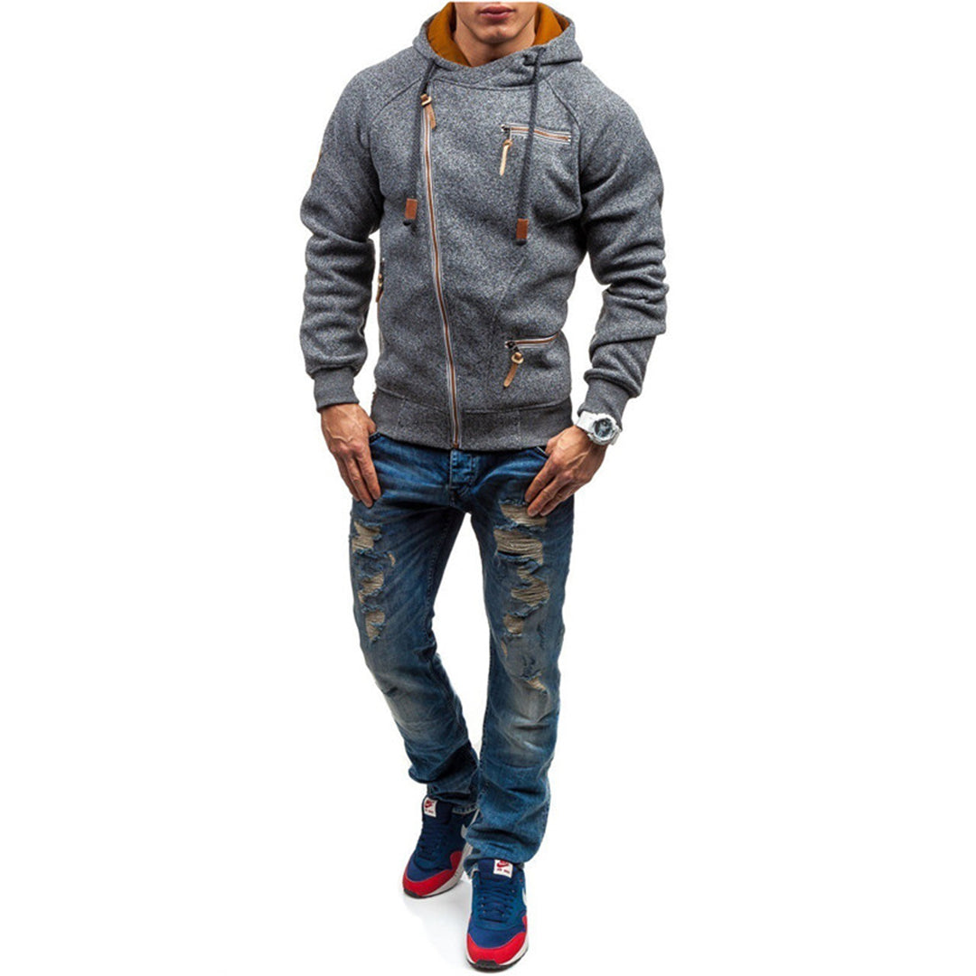 Edward | Men's Lightweight Fleece Hoodie with Zipper