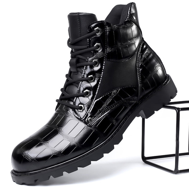 Matthew | Men's Elegant Crocodile Leather Boots