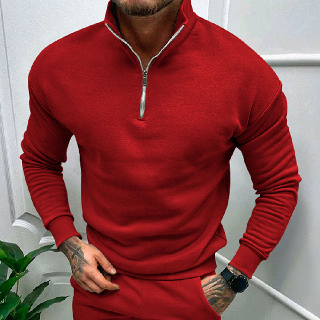 Nathan | Men's Half-Zip Sweater with Zipper