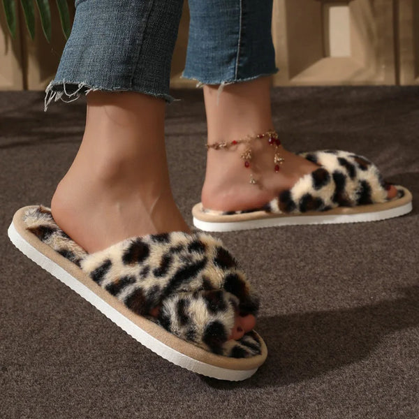 Zoe | Women's Cozy Open-Toe Slippers