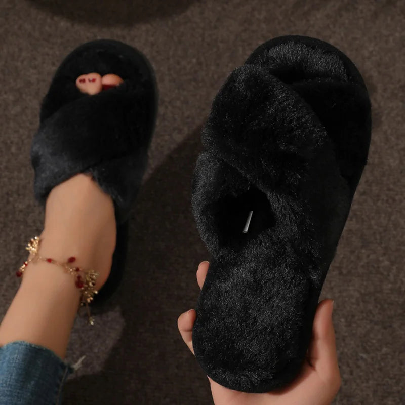 Zoe | Women's Cozy Open-Toe Slippers