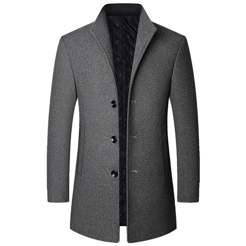 Charles | Men's Quilted Single-Breasted Coat