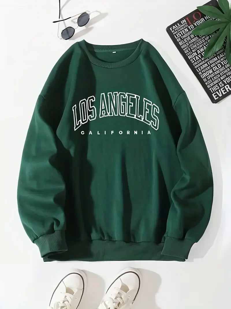 Kate | Unisex Printed Winter Sweatshirt with Crewneck