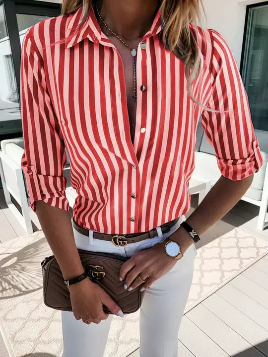Delilah | Trendy Striped Top for Easy Elegance