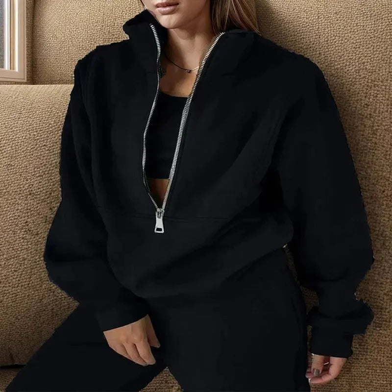 Sofia | Women's Casual Winter Sweatshirt and Pants Set