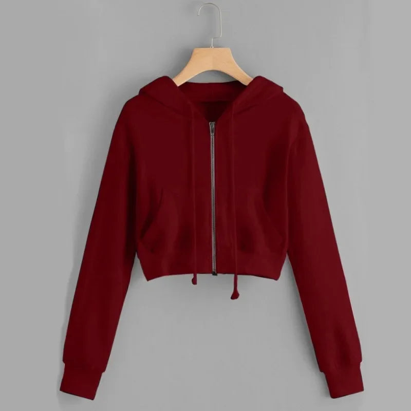 Ava | Women's Short Winter Hoodie Sweatshirt