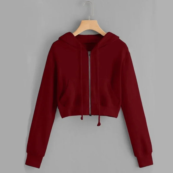 Ava | Women's Short Winter Hoodie Sweatshirt