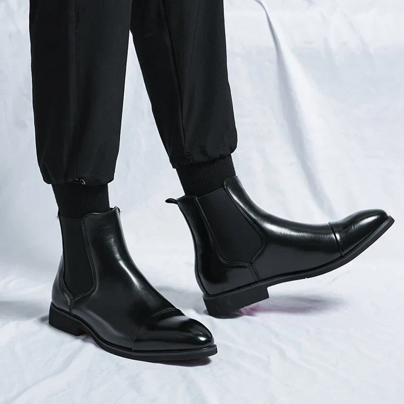 Edward | Leather Chelsea boots for men