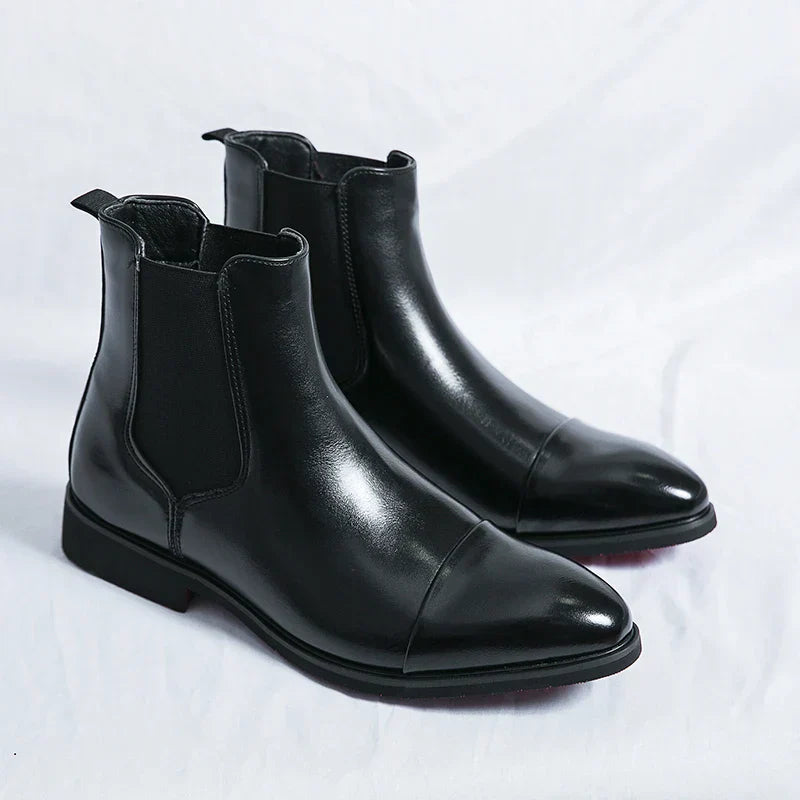 Edward | Leather Chelsea boots for men