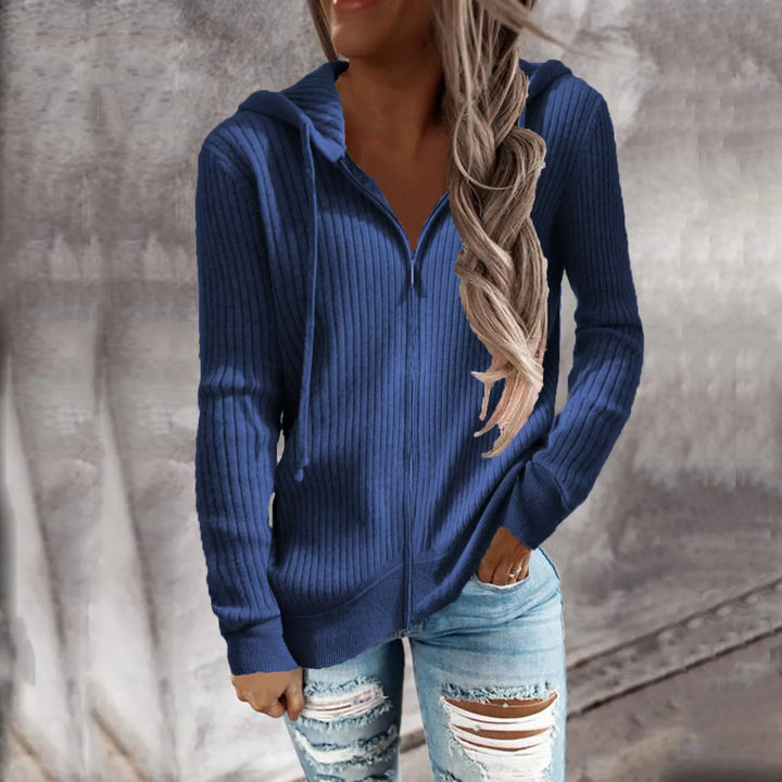 Nora | Women's Zippered Winter Hoodie Sweatshirt