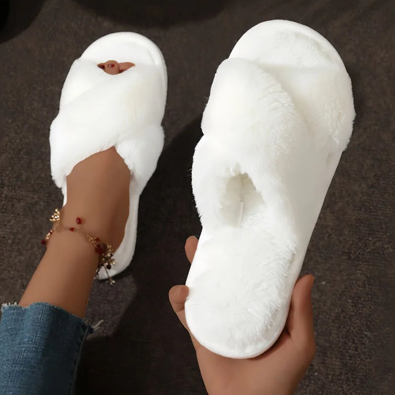 Zoe | Women's Cozy Open-Toe Slippers