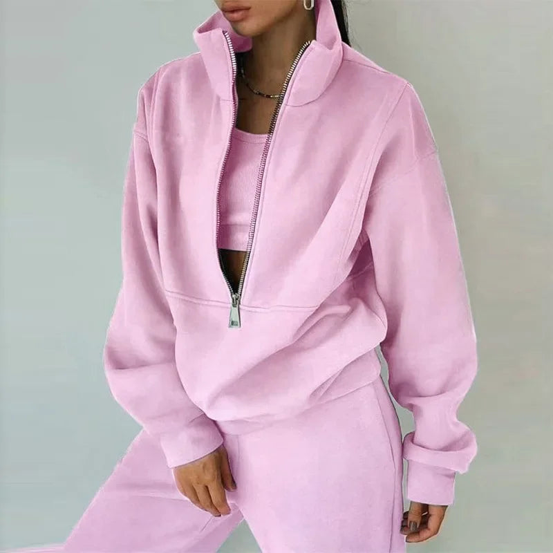 Sofia | Women's Casual Winter Sweatshirt and Pants Set