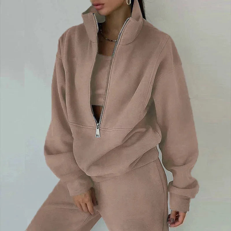 Sofia | Women's Casual Winter Sweatshirt and Pants Set