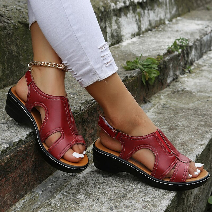 Jolie | Chic Tan Wedge Heels for Women