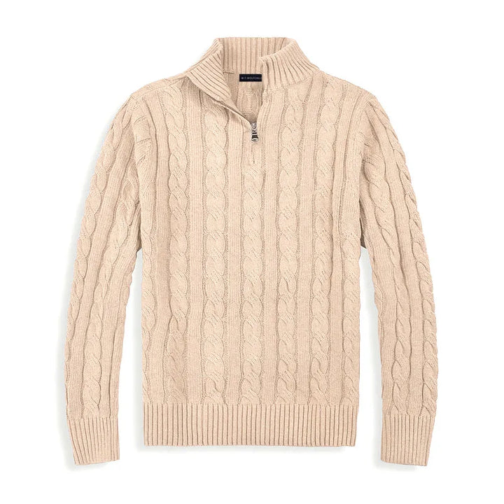 Luke | Old Money Half Zip Sweater for Men