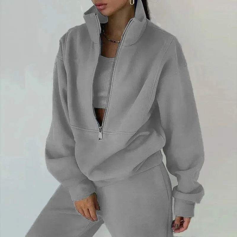 Sofia | Women's Casual Winter Sweatshirt and Pants Set